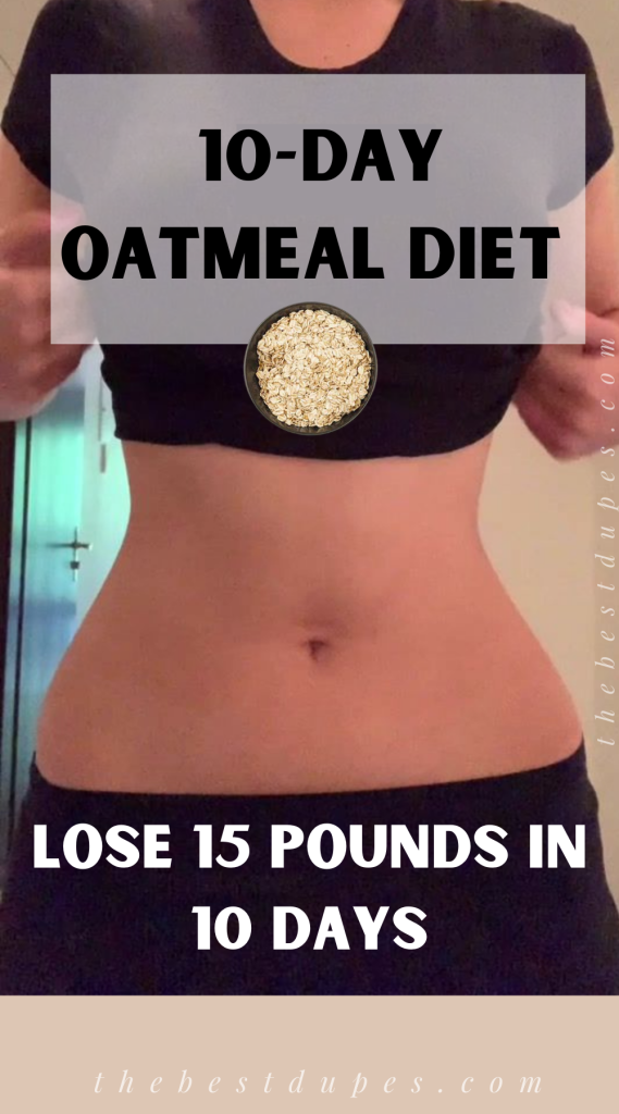 10 day oatmeal diet